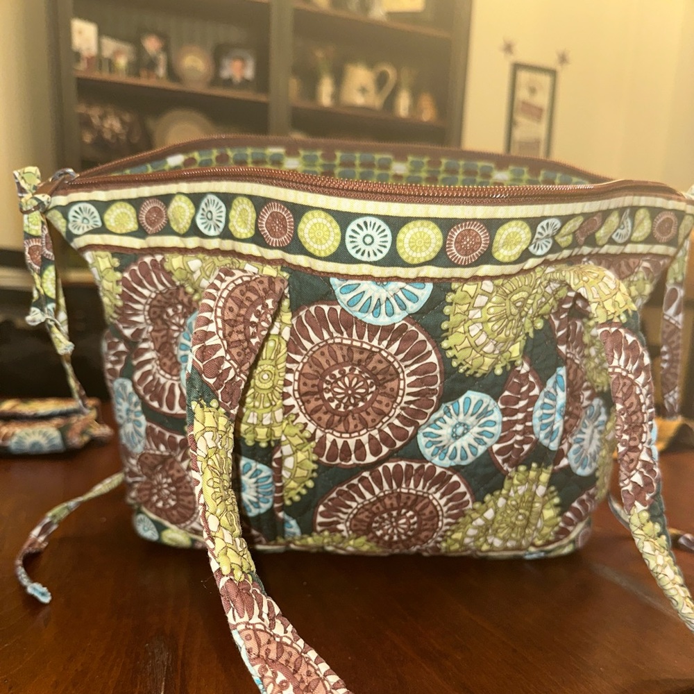 Stephanie Dawn Citrus Harvest Shoulder Bag/Matching Wallet
